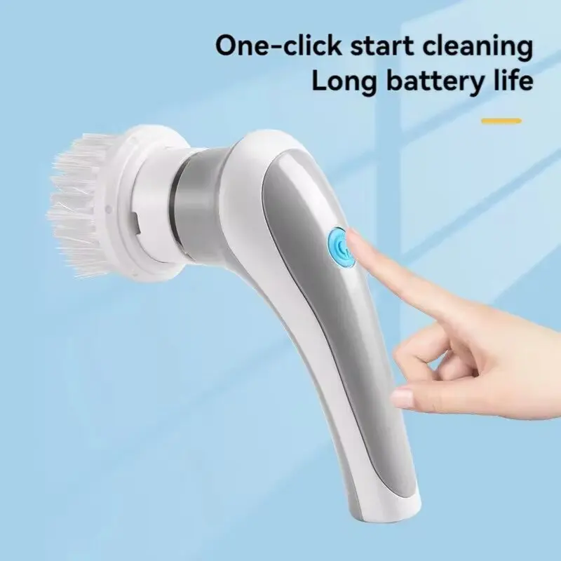 Electric3-in-1  Cleaning Brush Multi-functional USB Rechargeable Electric Rotary Scrubber Household Appliances Cleaning Gadget