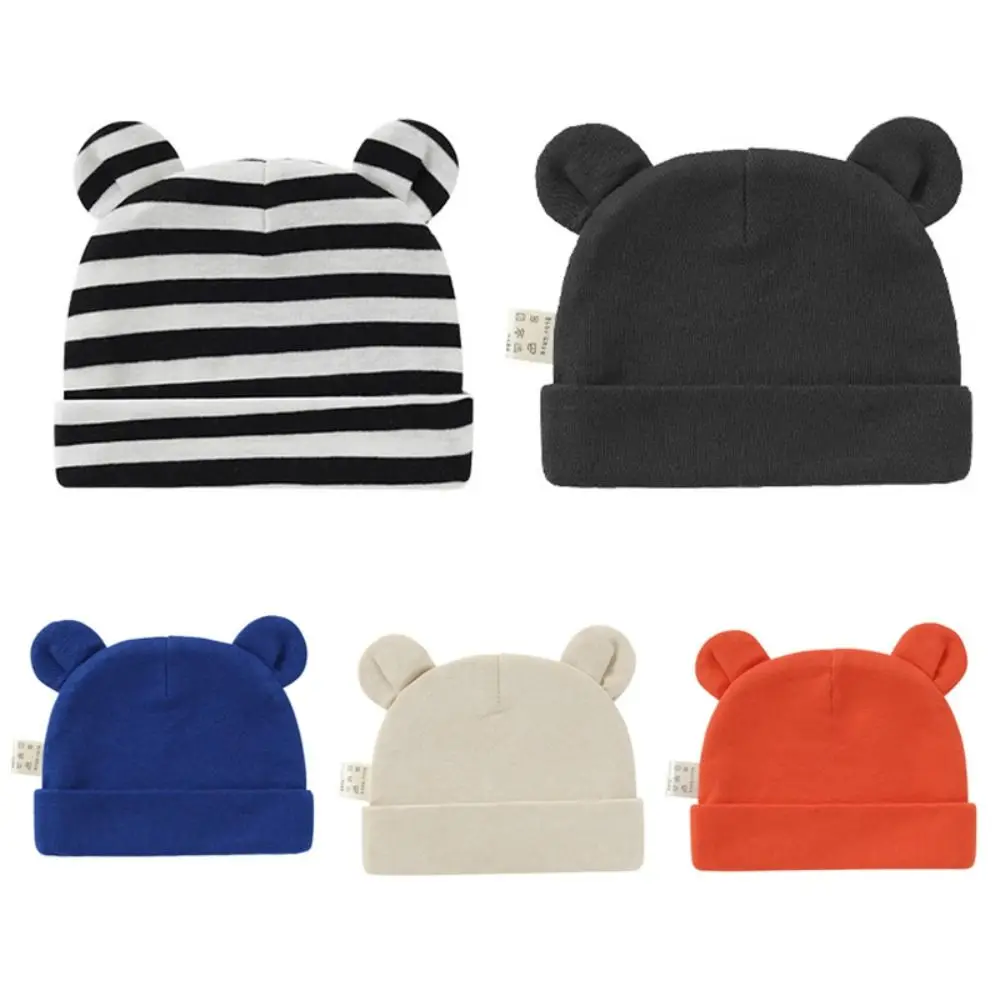 

Korean Cute Ears Bonnet Baby Knitted Cap Ear Protection Winter Kids Snowcap Newborn Warm Baby Beanie Cap Boys Girls