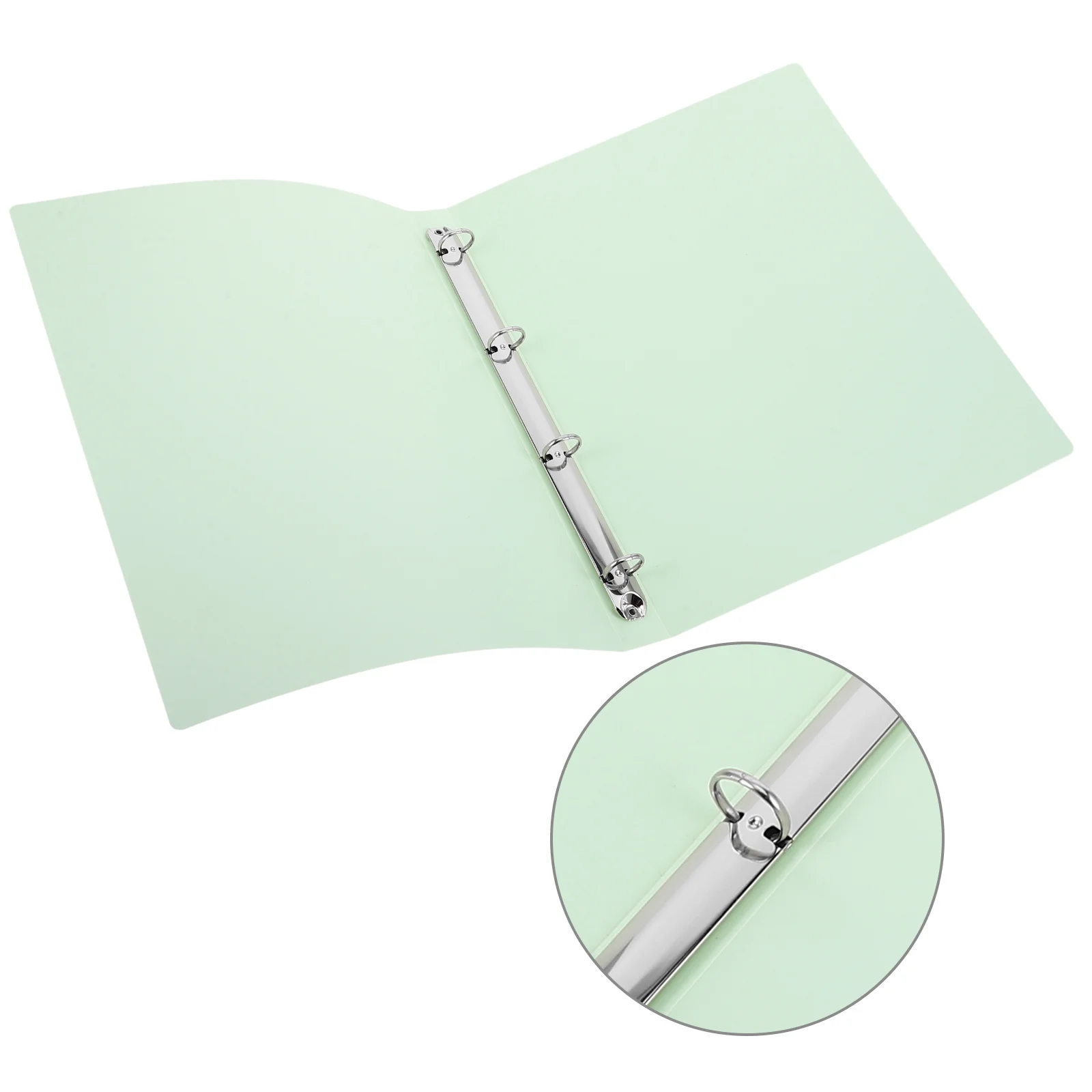 Four Hole Folder Document Holder School File Binder Shell with Holes Storage Bag Metal Music Score