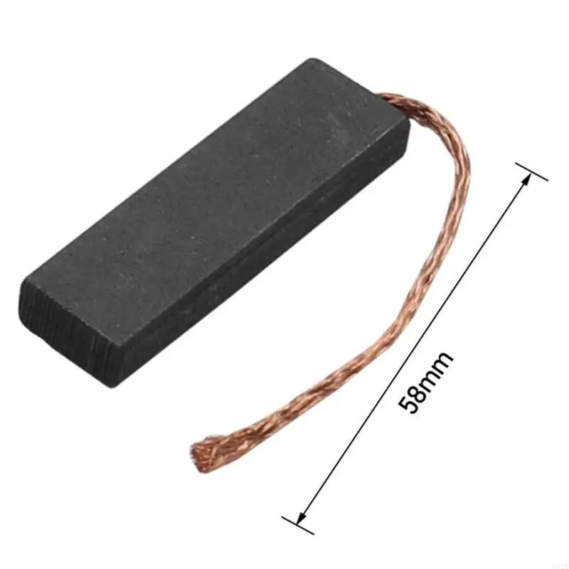 F92F 2 stks zwarte koolstofborstelmotor 5x13.5 40 mm/1.57x0.53x0.19in voor wasmachine