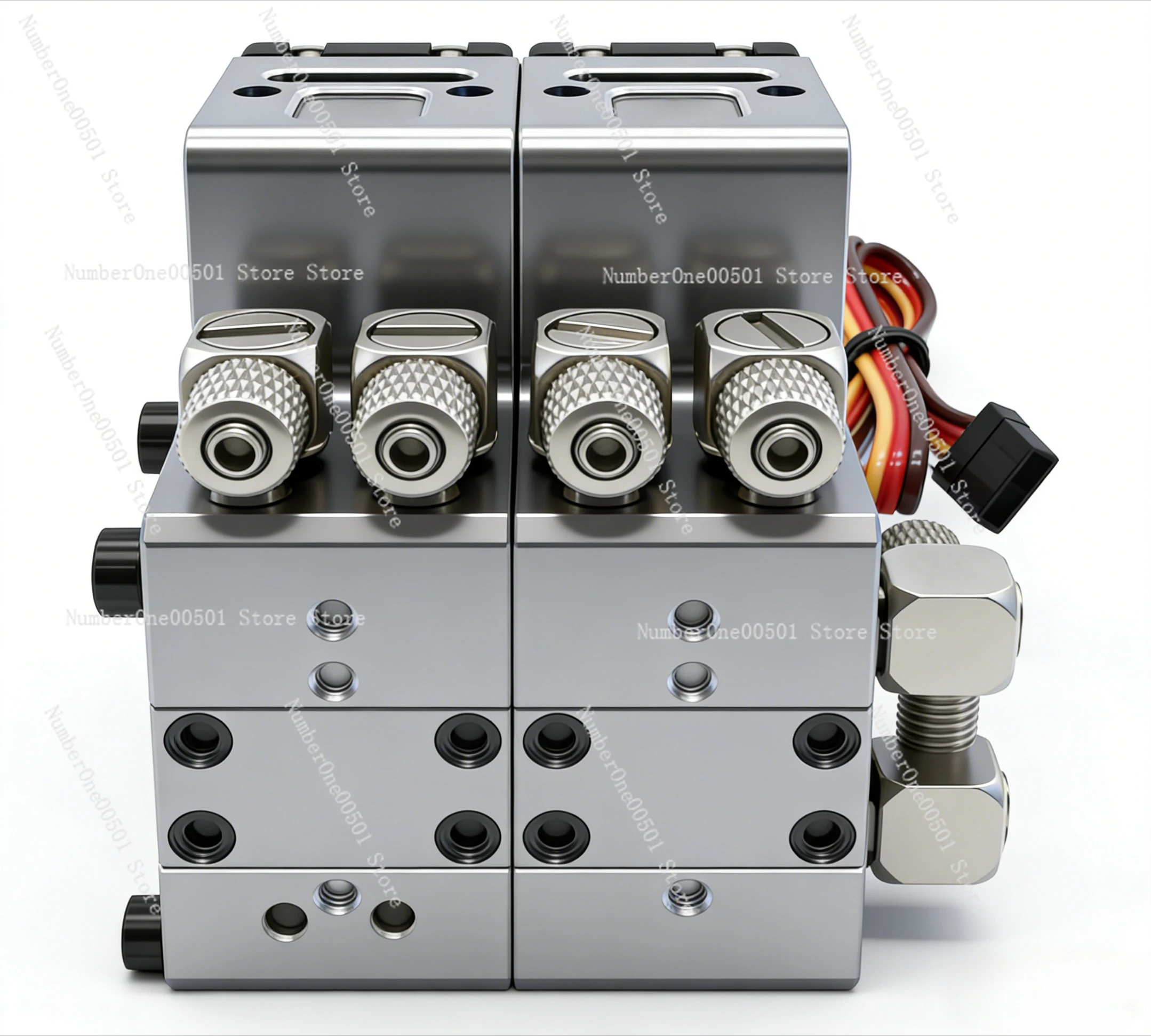 DF Model Rotary Spool Hydraulic Valve Neutral Return 1/12 Engineering Model System Precise Control Wear Resistant. LBW095.