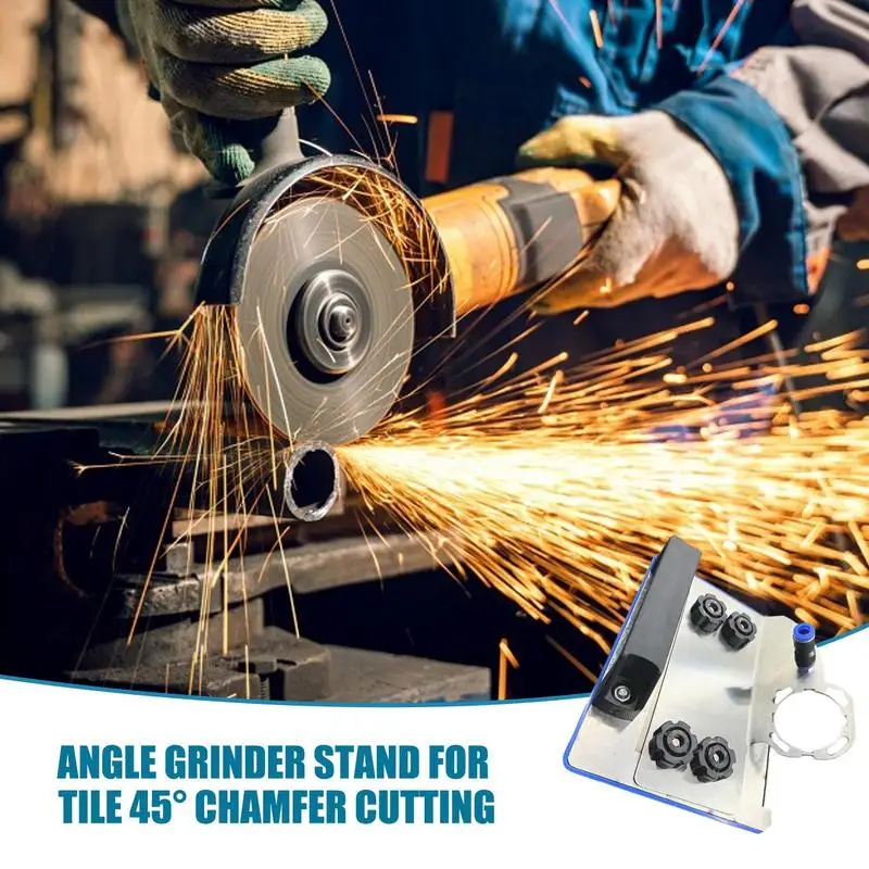 100 Type Angle Grinder Stand For Tile 45 Chamfer Cutting Metal Ceramic Tile Chamfering Frame Portable 45 Angle Grinder Support