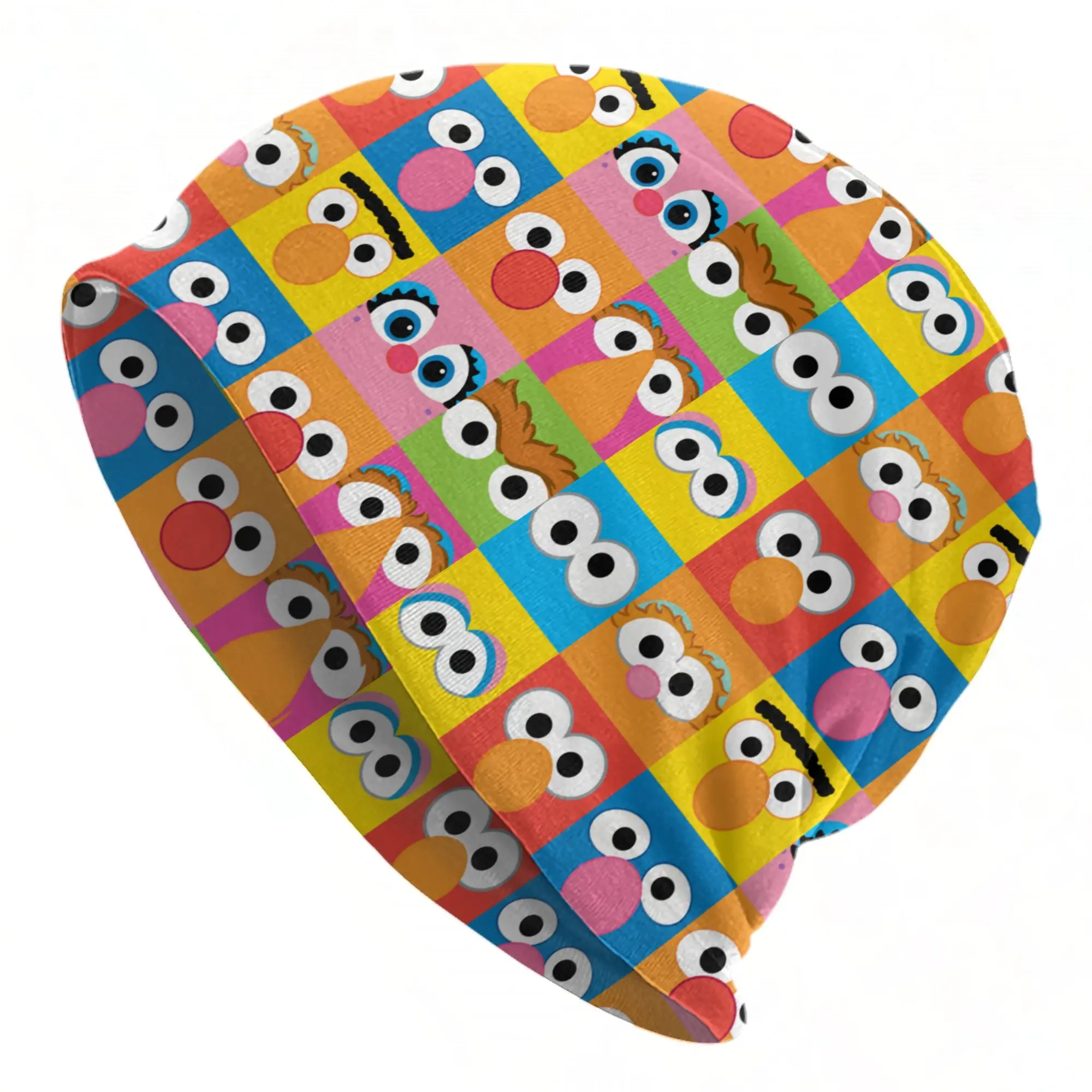 Cookies Monsters Beanie Cap for Men Women Streetwear  Cooling Skull Cap Sweat Wicking for Sleeping