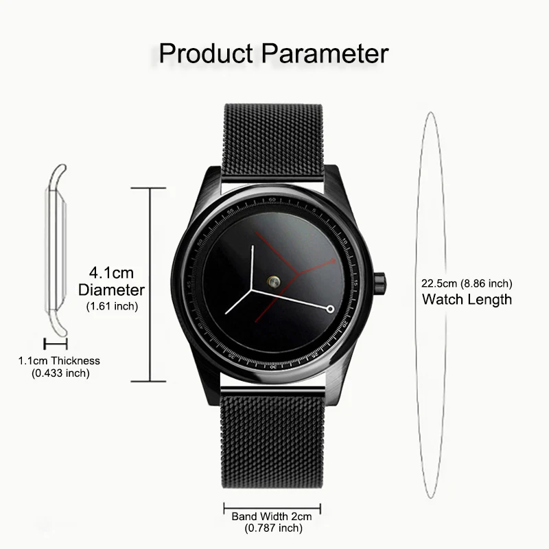 Enmex-Montre-bracelet à quartz en acier inoxydable pour homme et femme, design créatif, concept de branche, cadran simple, nature, mode