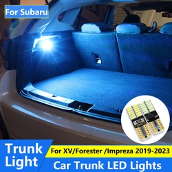 Car Trunk LED Lights For Subaru Forester XV Crosstrek Impreza 2019 2020 2021 2022 2023 White Ice Blue Interior Roof Lamps