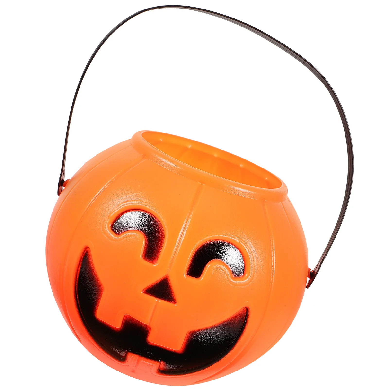 

Pumpkin Bucket 17 Cm Holder Kids Lantern Halloween Party DIY Decoration Pumpkin Pail Trick Treat Storage