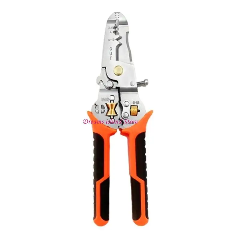 Strumento ergonomico da 10 in 1 stripper per cavi elettrici con bloccante sicurezza HX6C