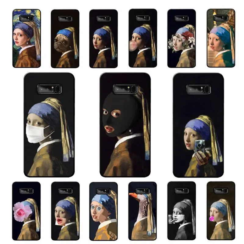 MaiYaCa Girl With A Pearl Earring Vermeer Phone Case for Samsung Note 5 7 8 9 10 20 pro plus lite ultra A21 12 02