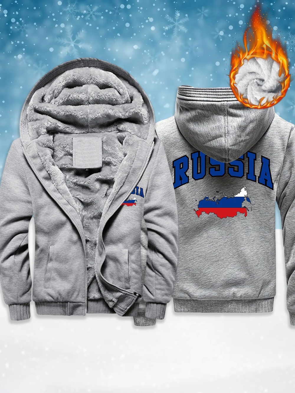 

Русский флаг, цветные принты карт, мужская верхняя одежда на молнии, зимние утепленные утепленные пальто, флисовые теплые ветрозащитные куртки, мягкие мужские топы