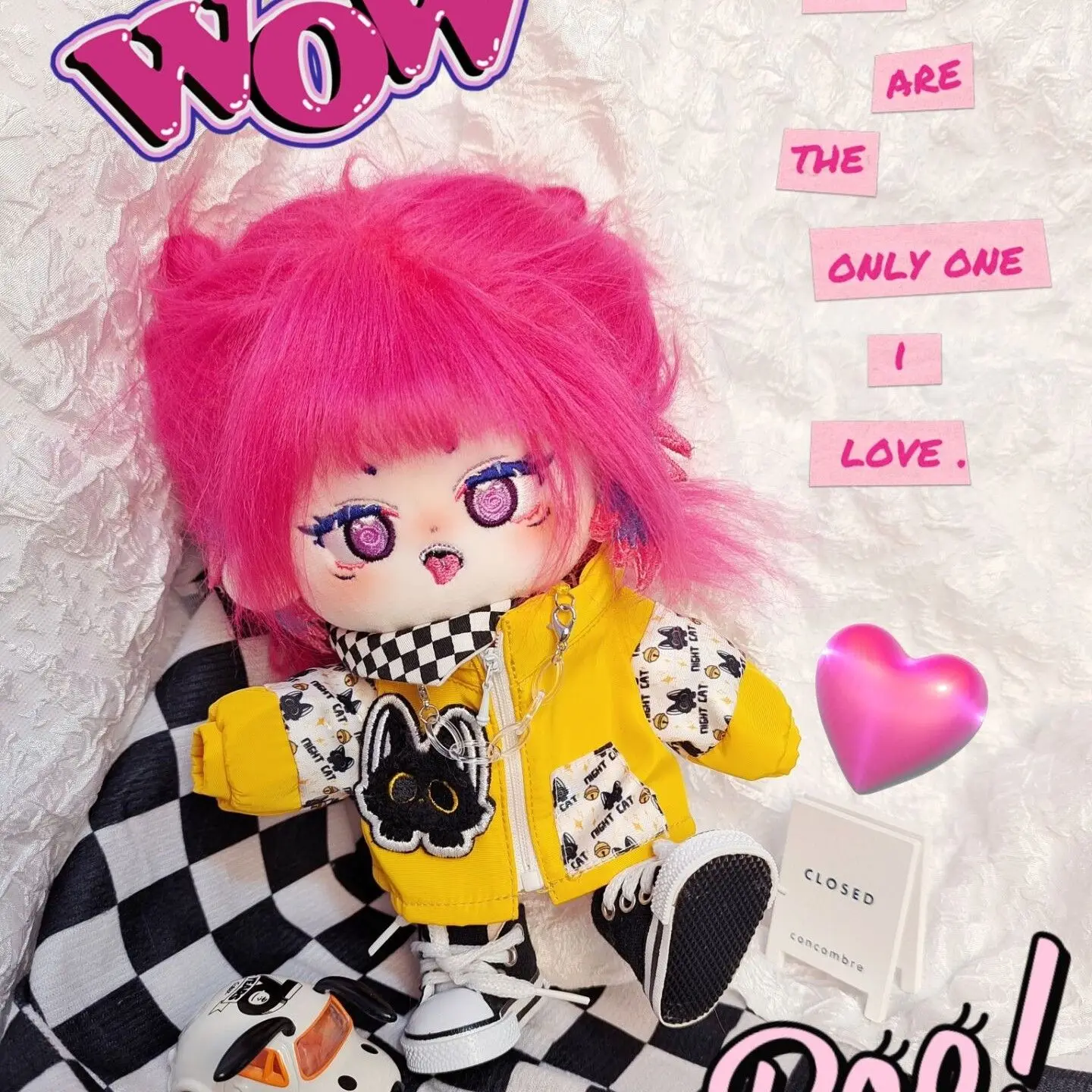 

Stuffed 20cm Game Buro Figures Cosplay Dress Up Cotton Doll Toys for Kids Gifts for Fans Cute Red Hair Girl Doll Kawaii Plushies