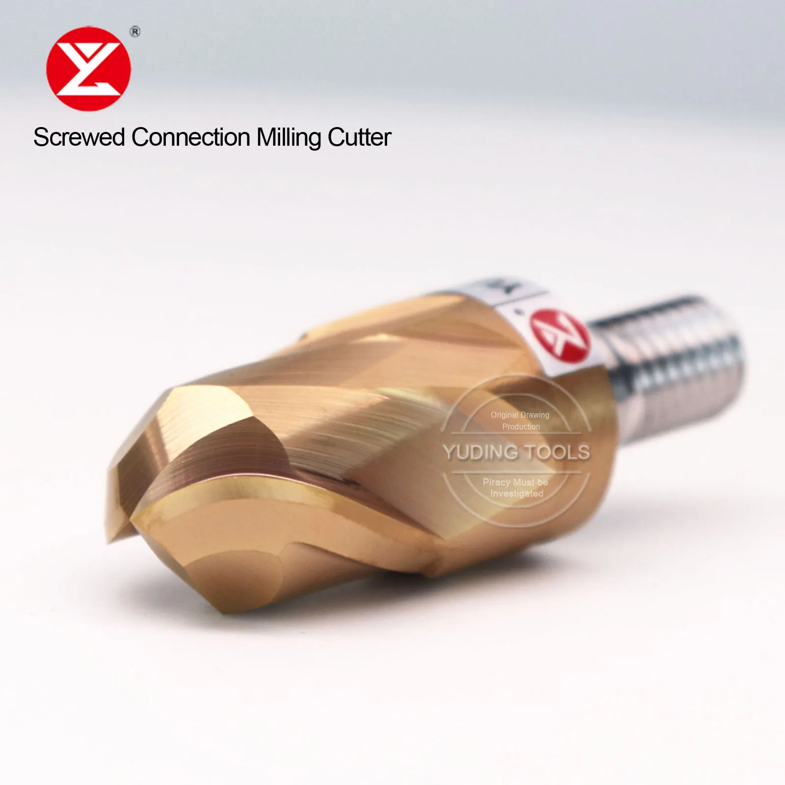 CNC Modular Type Screwed Connection Milling Cutting Head R8 R10 Thread Round Nose Ball Milling Anti-vibration Split Flat Endmill