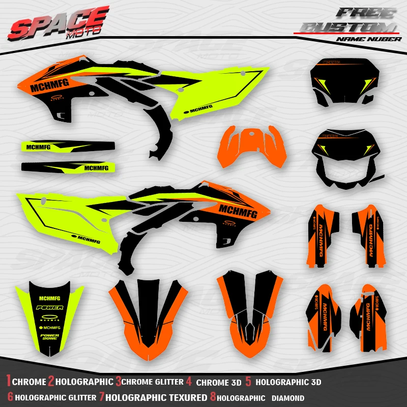 SPACE MOTO For YAMAHA 23-25YZF450 24-26YZF250 Custom Motorcycle Graphics Background Decals Stickers