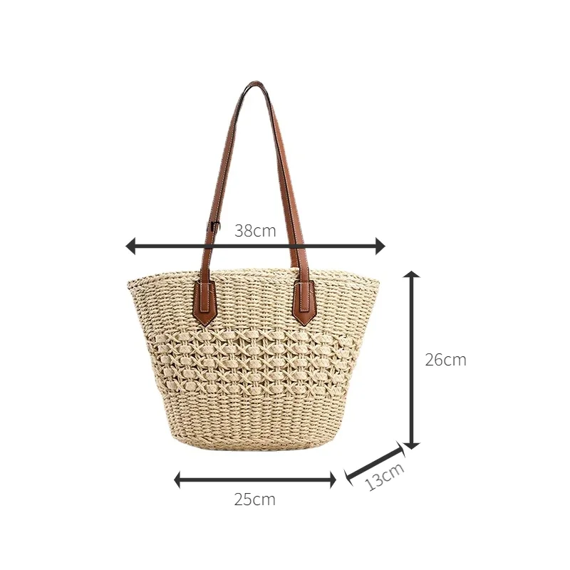 Hollow Grass Vine Woven Basket Women\'s Bag Luxury Designer Bags High Quality 2024 Tote Replicas Super Copy Brand Trend Woman Y2k