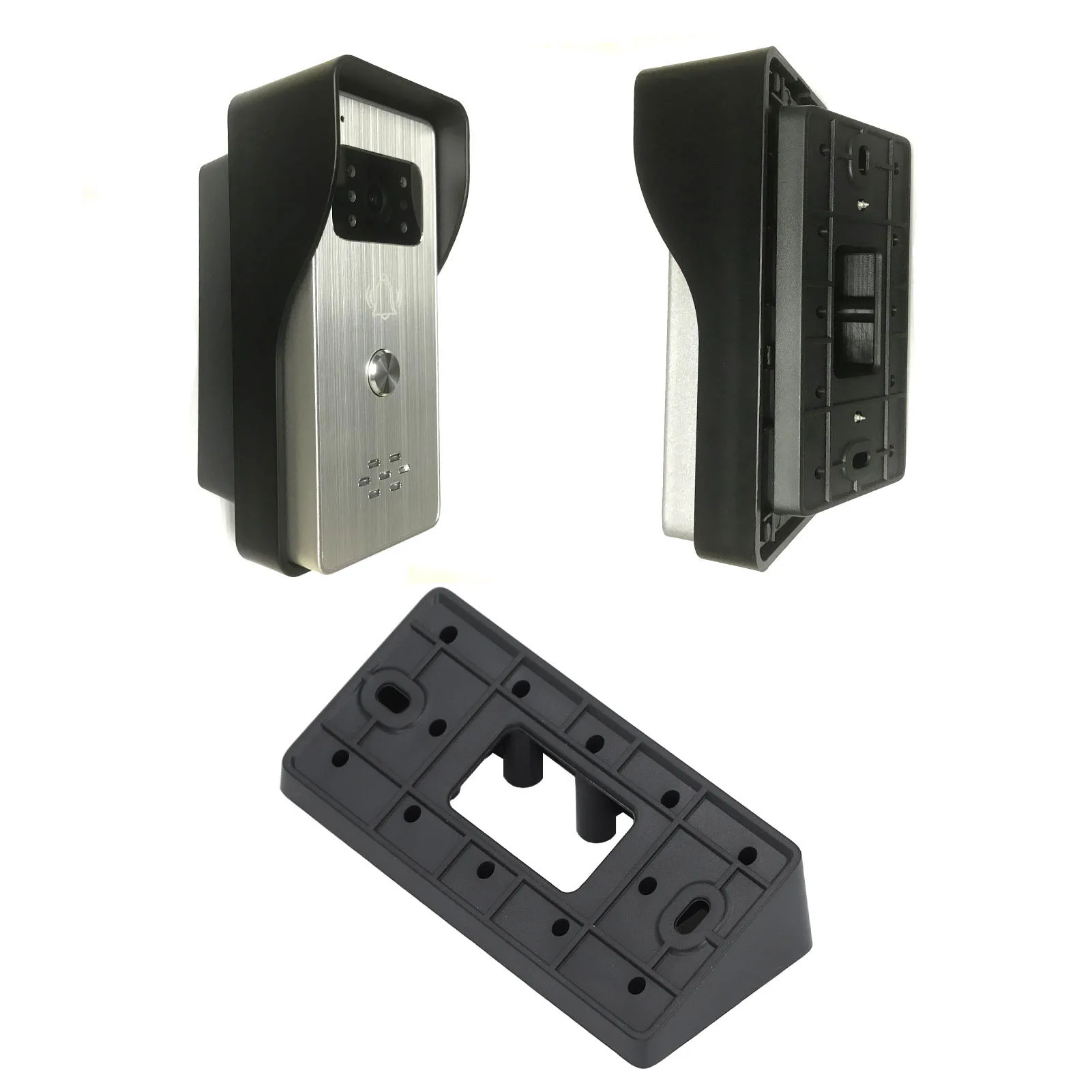 ZK40 Video Doorbell Mount Wall Mounted Avoid Drilling Doorbell Bracket Universal for Houses Apartments Office