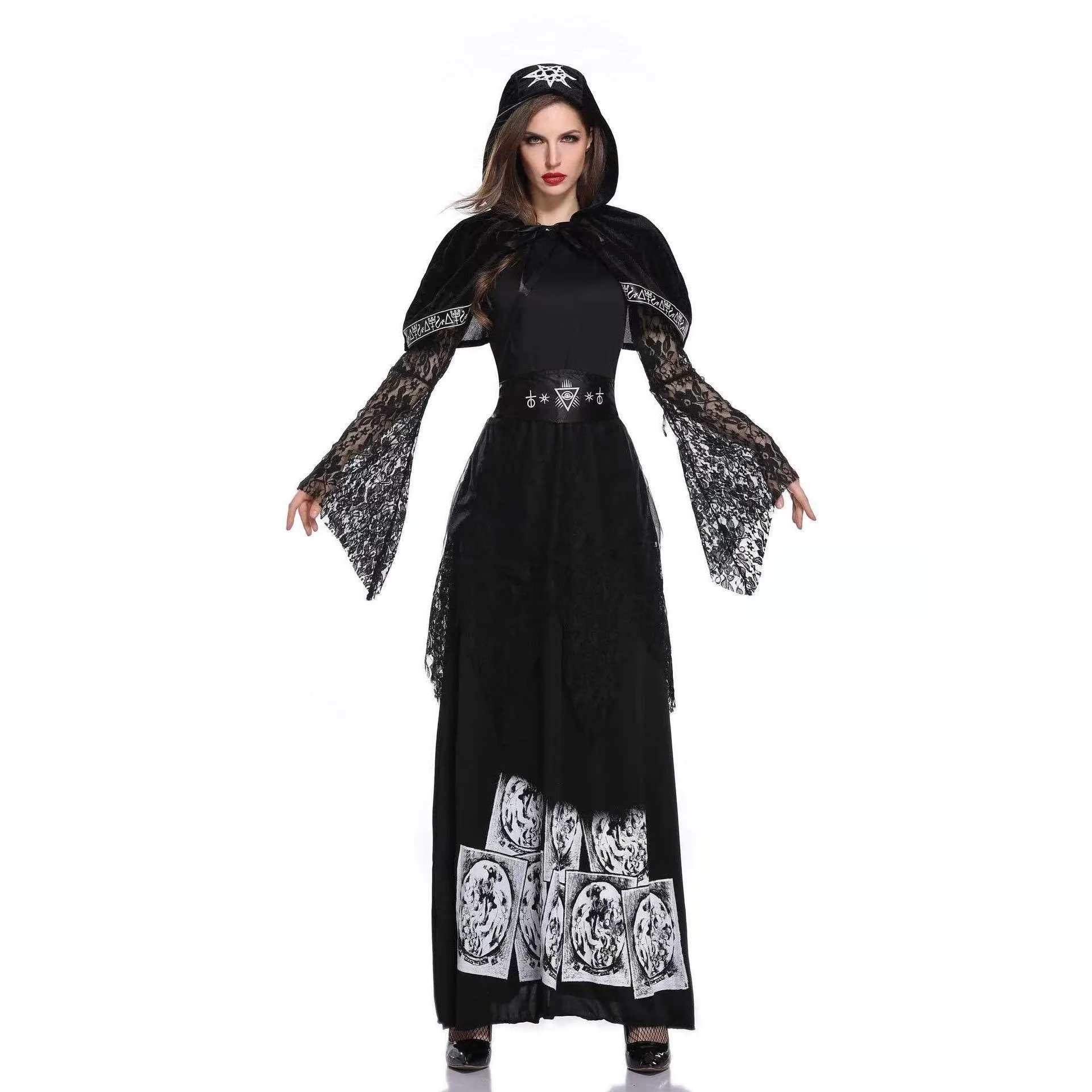 Fsia de loween para Adultos Fsma Noiva Traje Cosplay Vampiro Roupas Tradicionais Chinesas Fenas para Apresenta...