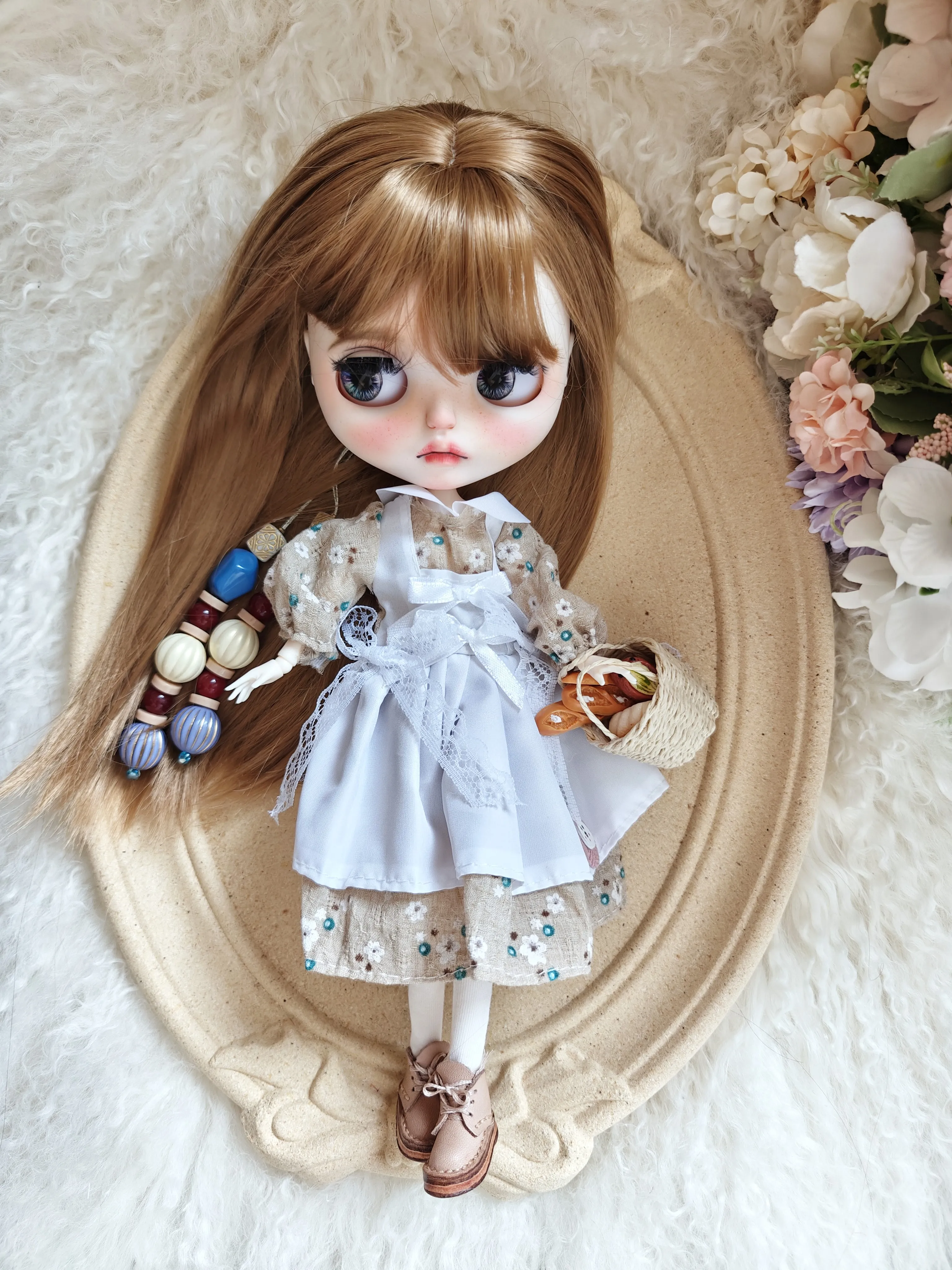 ICY DBS Blyth Butter Toys pour filles, robe de printemps, ensemble jupe mignonne, OB22, OB24, accessoires AZONE, vêtements de poupée Blythe