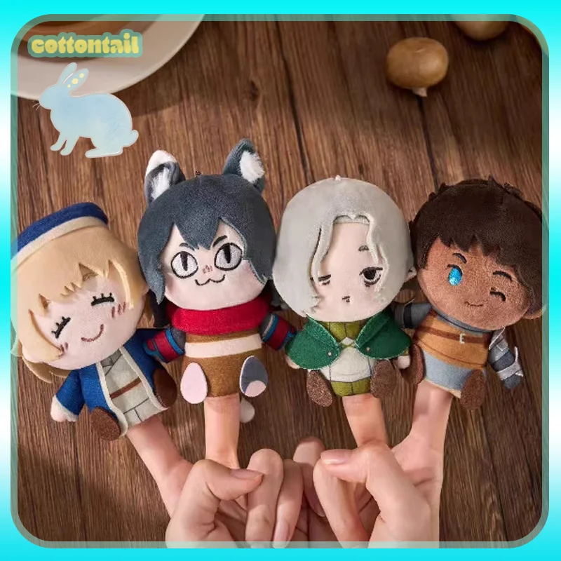 

Original Delicious In Dungeon Plush Finger Puppet Q Version Blind Box Marcille Anime Peripheral Collect Toys Girl Gift