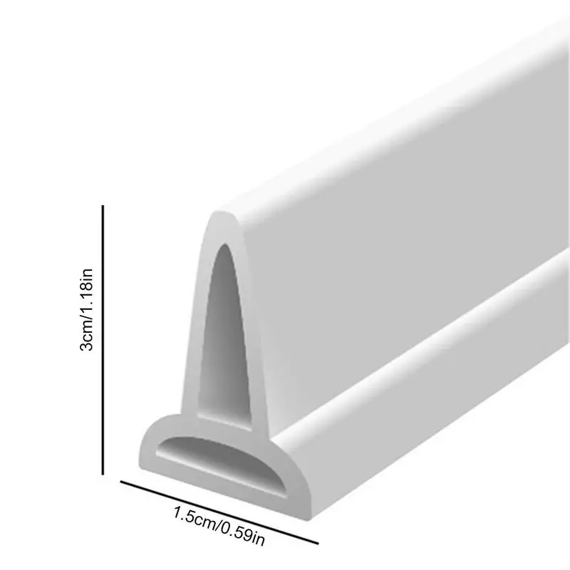 Shower Threshold Water Dam Collapsible Shower Barrier Water Stopper Retention System Dry and Wet Separation Shower Water Guard