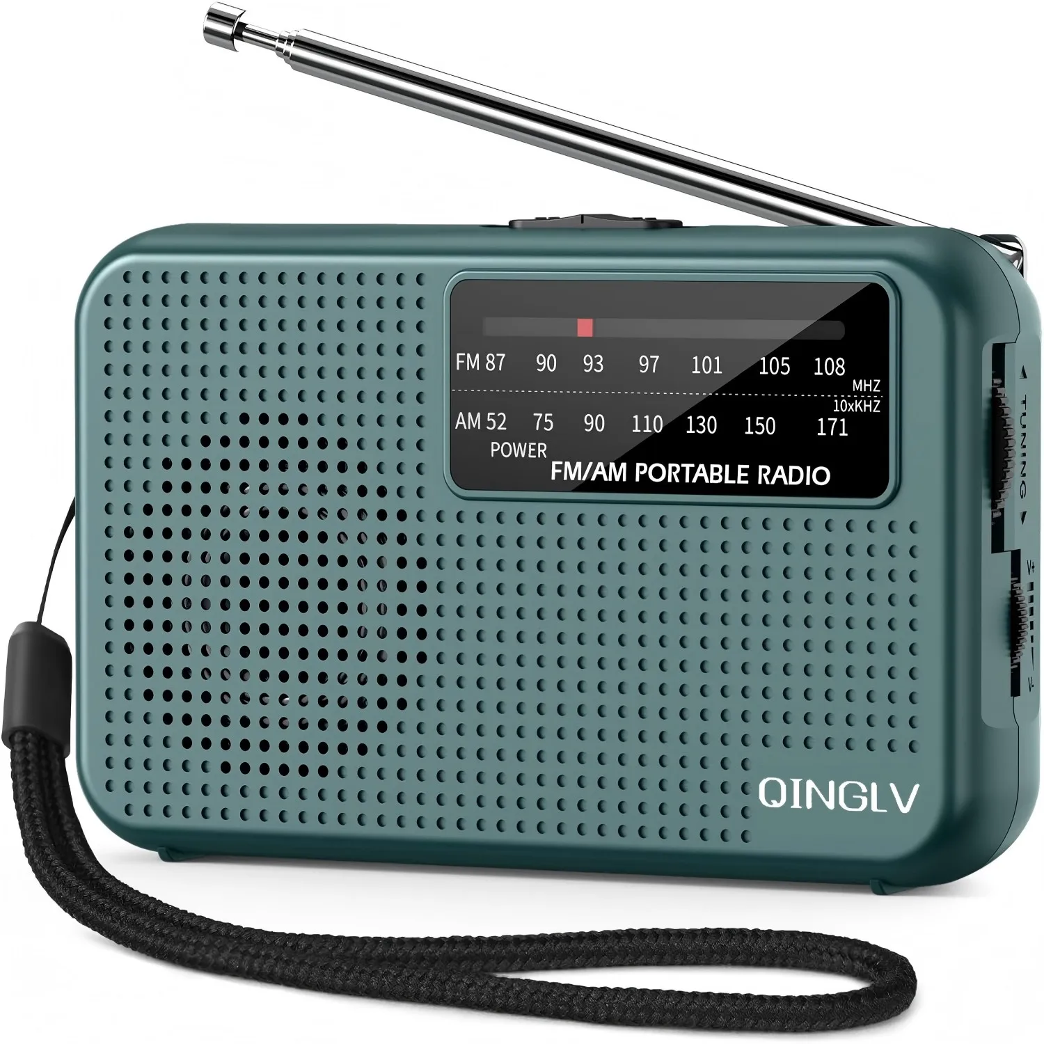 Mini radio portable AM FM alimentée par batterie la plus longue durée, meilleure réception avec prise casque pour la course à pied et la marche, utilisation d'urgence
