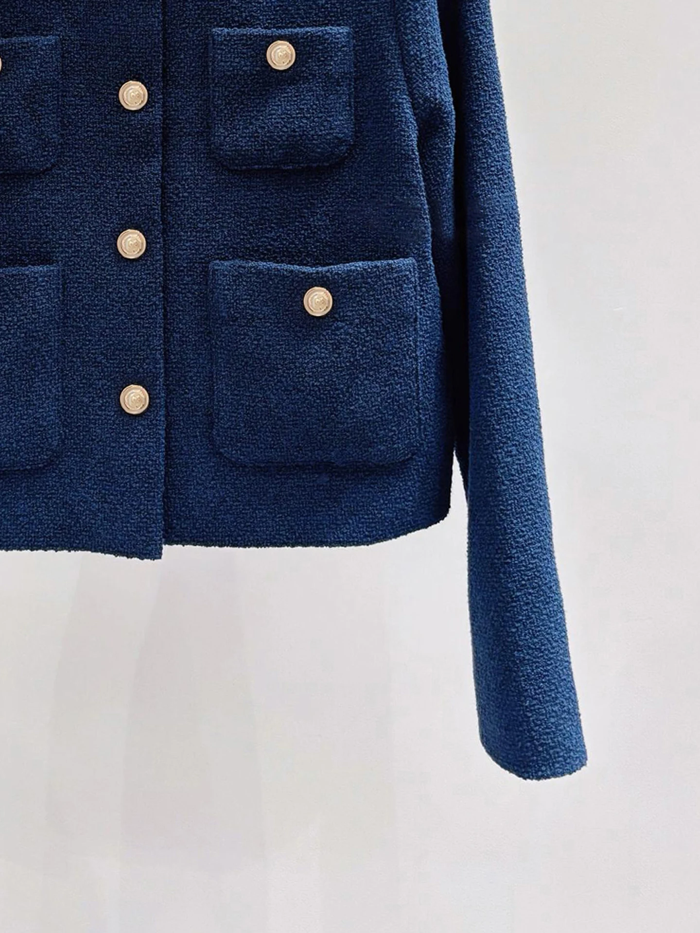 

M Home Nan You High End Women's Faion 2025 Autumn New Small Fraance Sle Turn Collar Tweed Jaet Outerwear