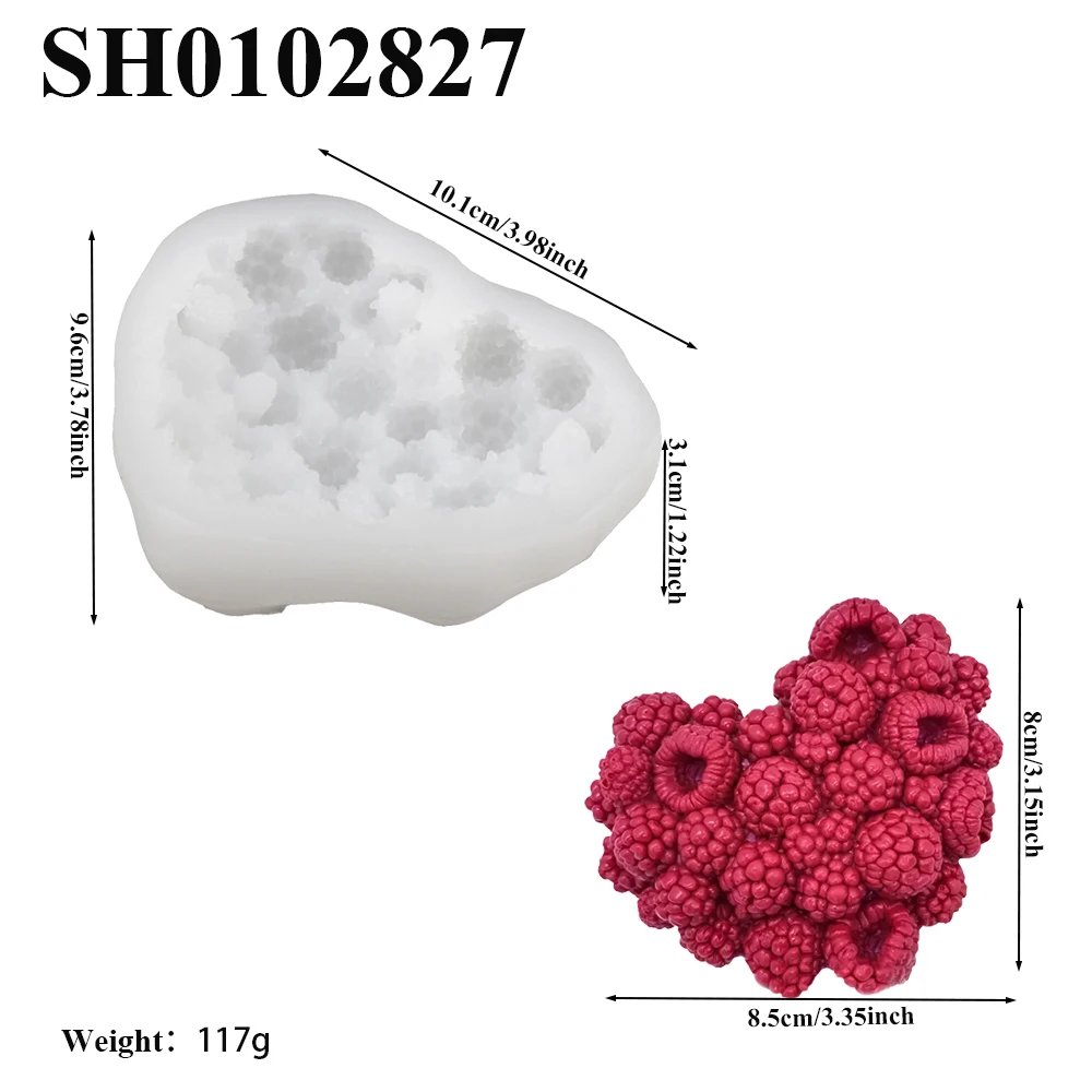 Raspberry Circle or Raspberry Heart Cake Mold French Dessert Silicone Cake Molds Pastry Decoration Baking Tools Kitchen Bakeware view 4