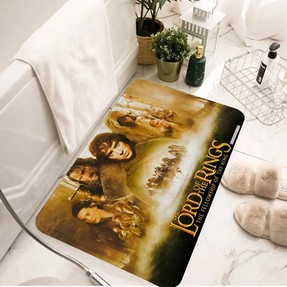 Fantasy Movie The L-Lord Of The R-Rings Entrance Door Mat Washable Non-Slip Living Room Sofa Chairs Area Mat Welcome Doormat