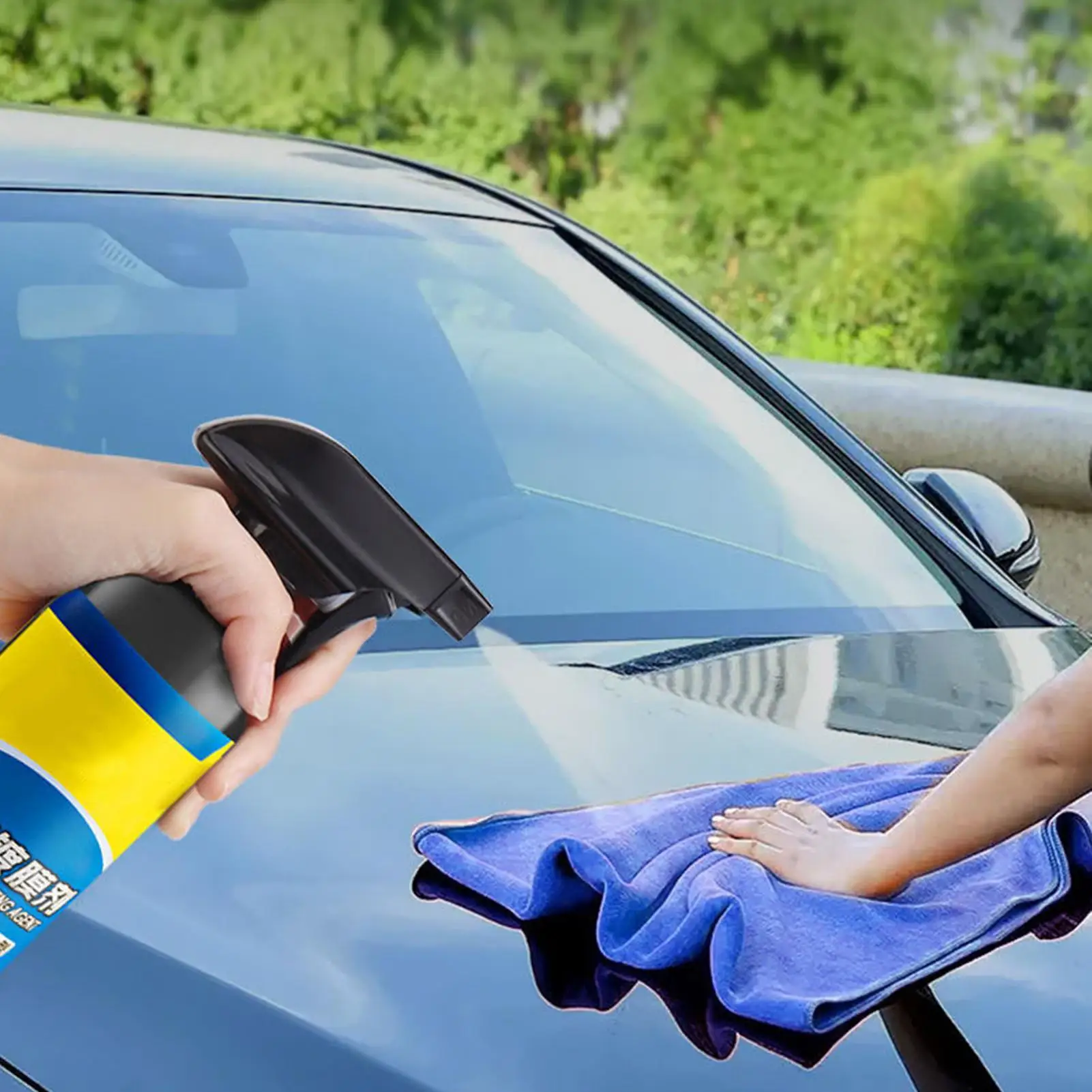 500ml Car Coating Hydrophobic Protection Quick-Dry Car Polishing Maintenance Spray Water Repellent Spray Car Accessories view 3