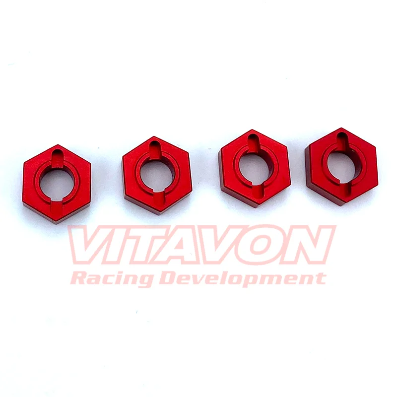 VITAVON-CNCアルミニウム六角アクスルキット、プラスチックナットのみと互換性、12mm