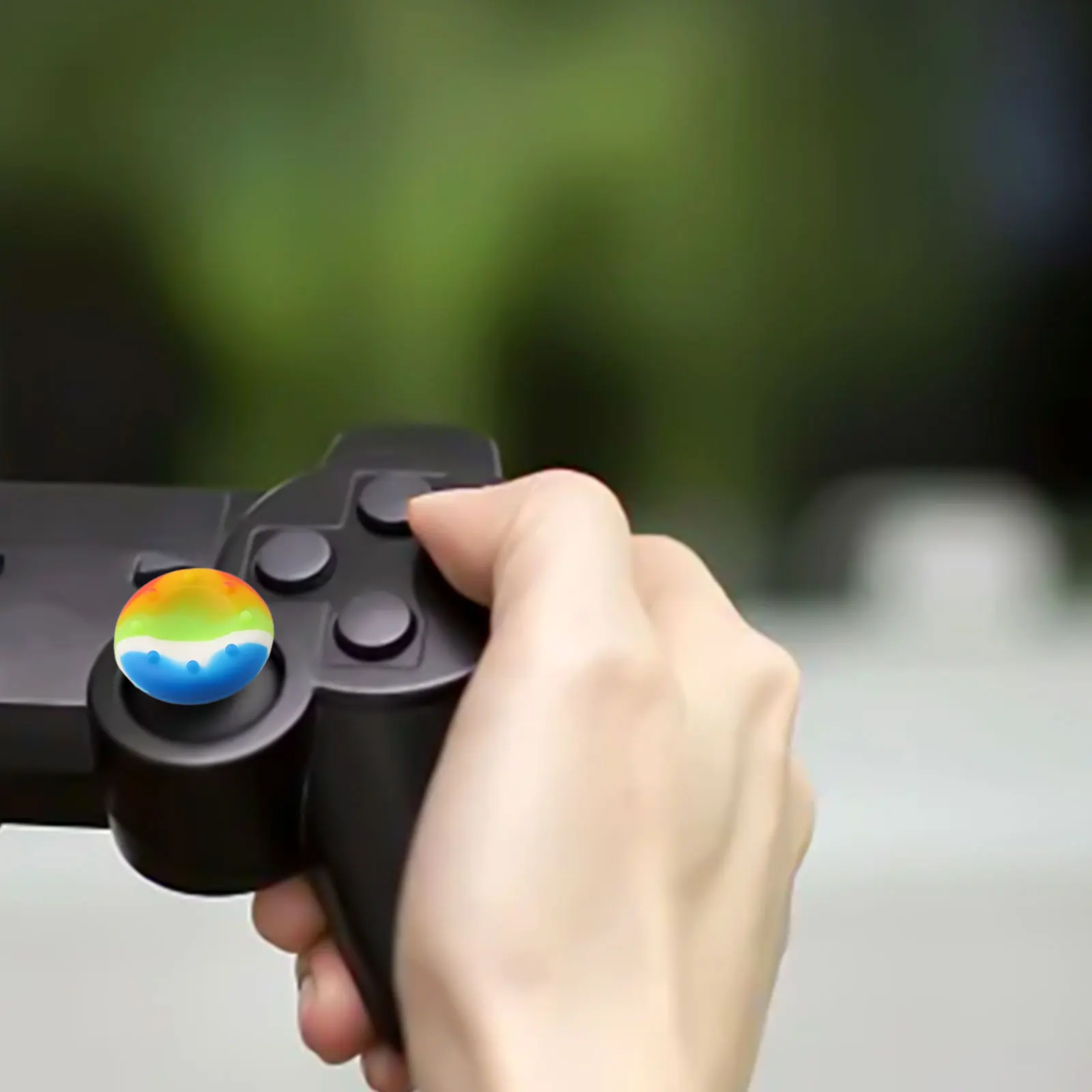 Joystick analógico de silicone antiderrapante, tampa de aperto para ps3 e xbox360, acessórios de substituição, melhora a experiência de jogo