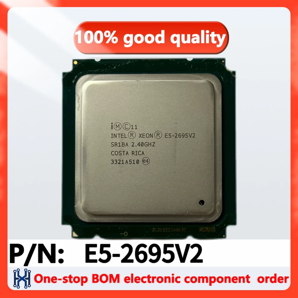 1pcs/lot    E5-2695V2  2,40 GHz 30MB 12 núcleos 115W LGA 2011 SR1BA E5-2695V2 procesador