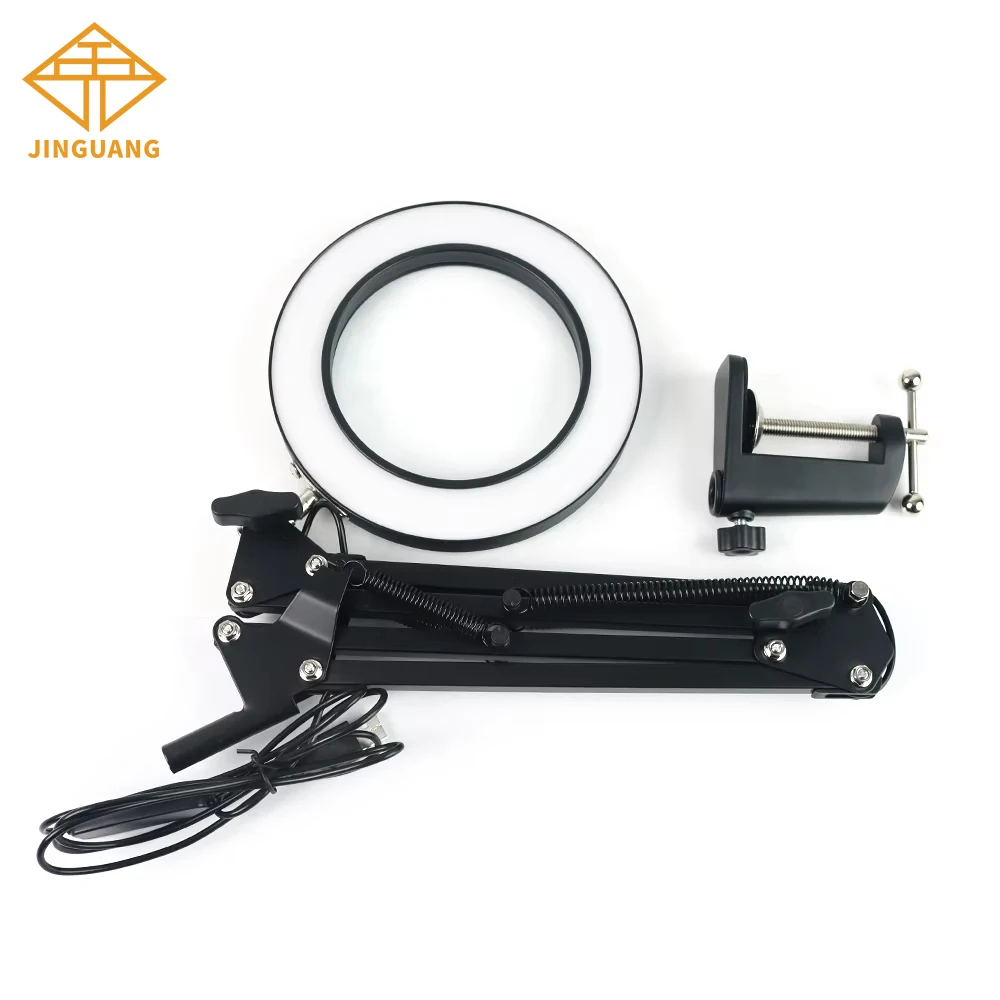 

30x Magnification Work Bench Lamp Diopter Desk Swingarm Magnifier LED Adjustable Lamp Light Magnifying Dental Lab Inspection