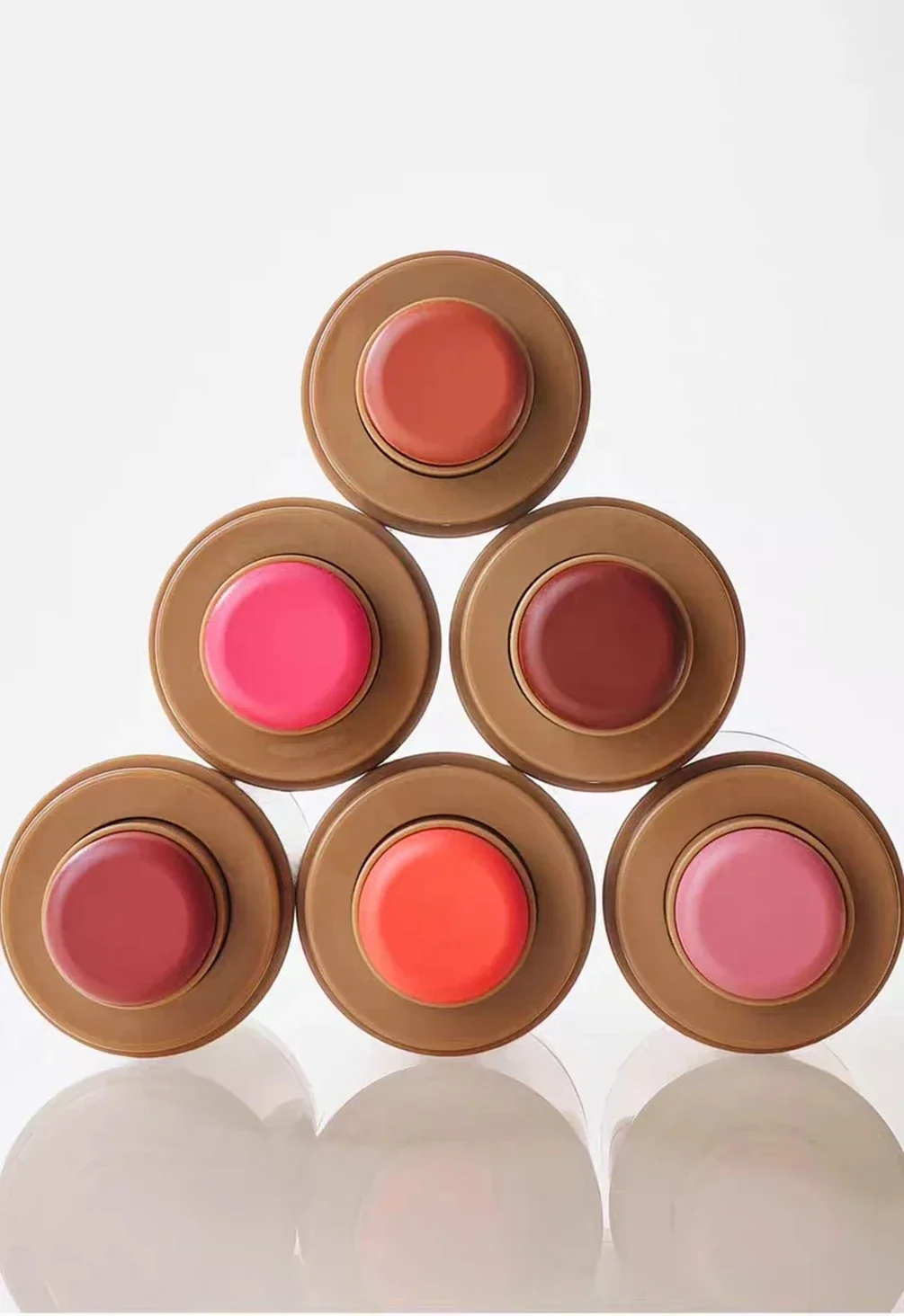 Bâton de fard à joues 2 en 1, 6 couleurs, marque privée, Logo personnalisé, Pigment lisse longue durée, imperméable, lèvres, joues, Rouge, crème, maquillage, vente en gros