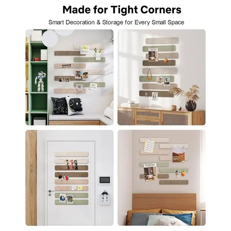 Decoración de pared de fieltro, para tableros de anuncios, diseño de corcho pequeño, para accesorios de escritorio y ese