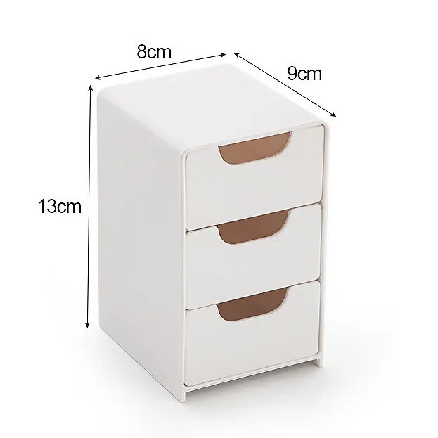 1 Stück 3-stufiger Schreibtisch-Organizer mit Schubladen, Kunststoff-Aufbewahrungsbox für Schreibwaren/Schule/Bürobedarf – Detail 5