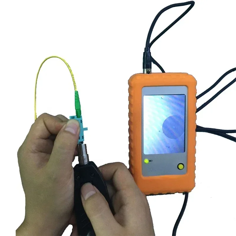 

400X handheld detection connector end face detector fiber optic microscope probe