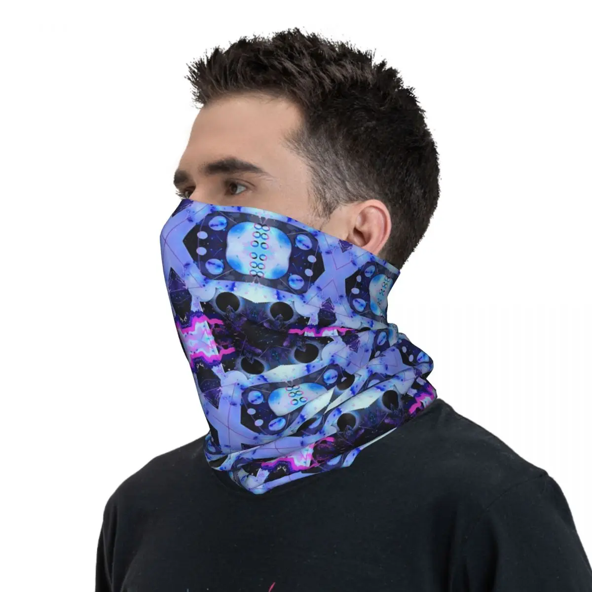 Lave En Glace Schal Halstuch Hals Gesichtsmaske Polyester