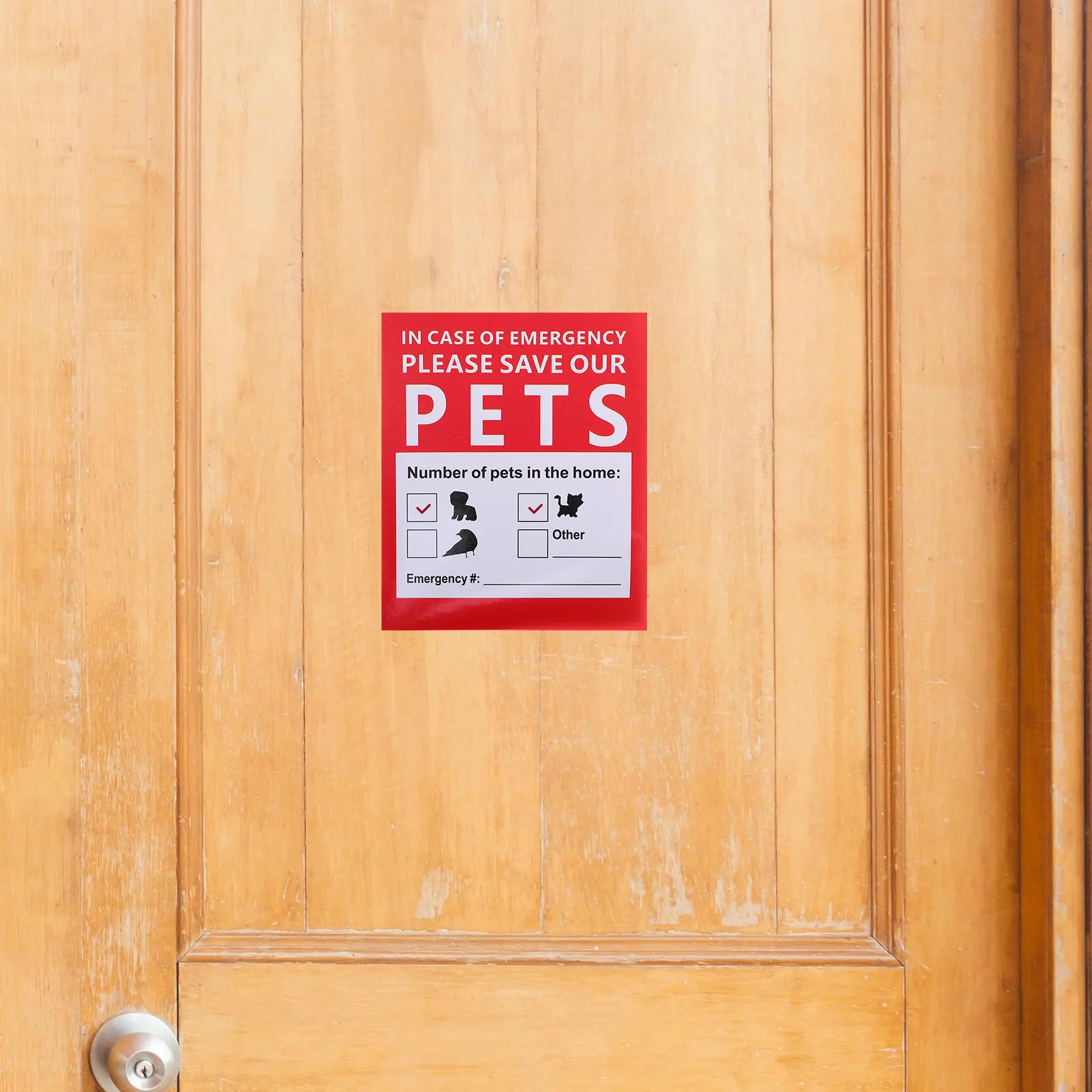 

10 Sheets Essential Pet Rescue Stickers Emergency Alert Finder Decals Home Fire Safety Accessory Labels