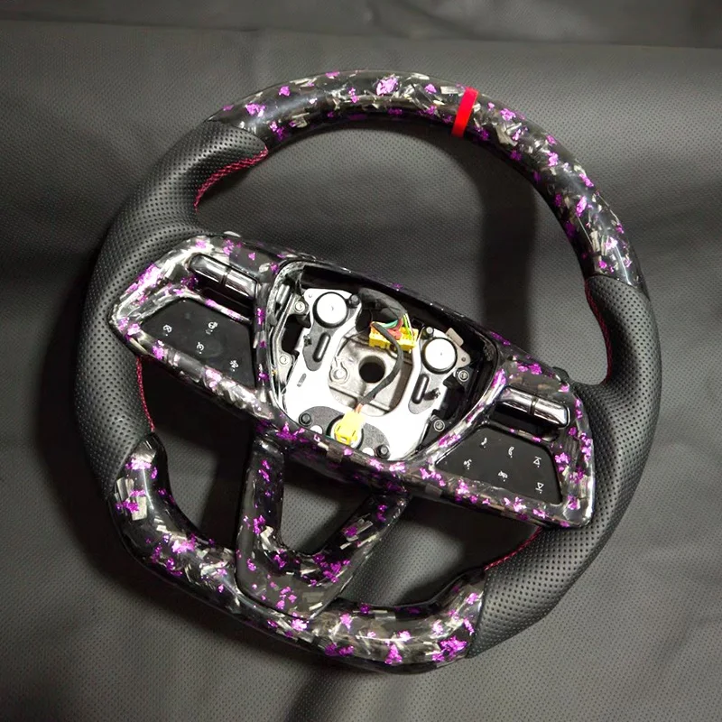 Racing Car Car Steering Wheel Lock Forged Carbon Fiber The Automobile Steering Wheel for XT5