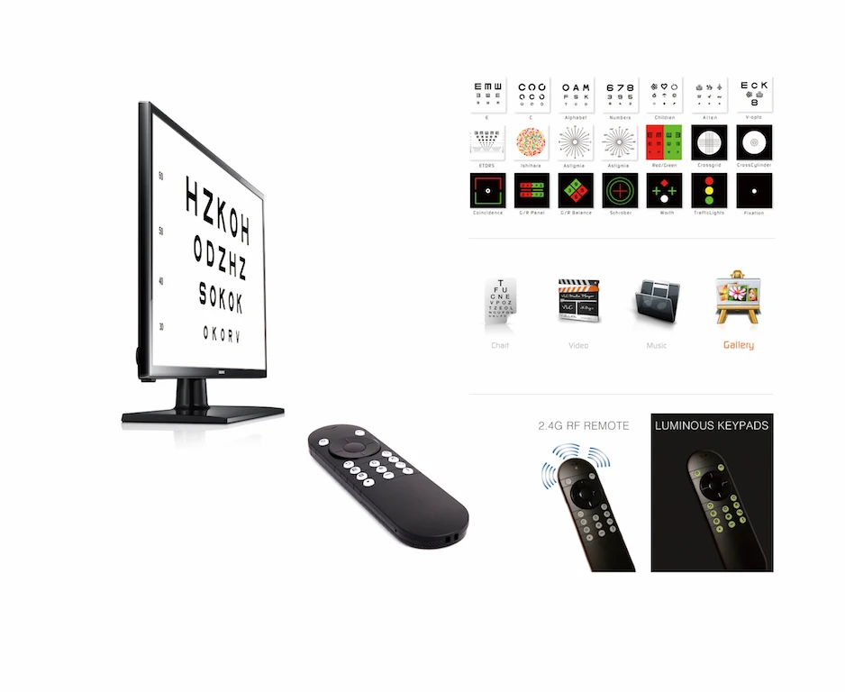 eye lcd vision chart with ce optometric sight testing optometry equipment and software for sale