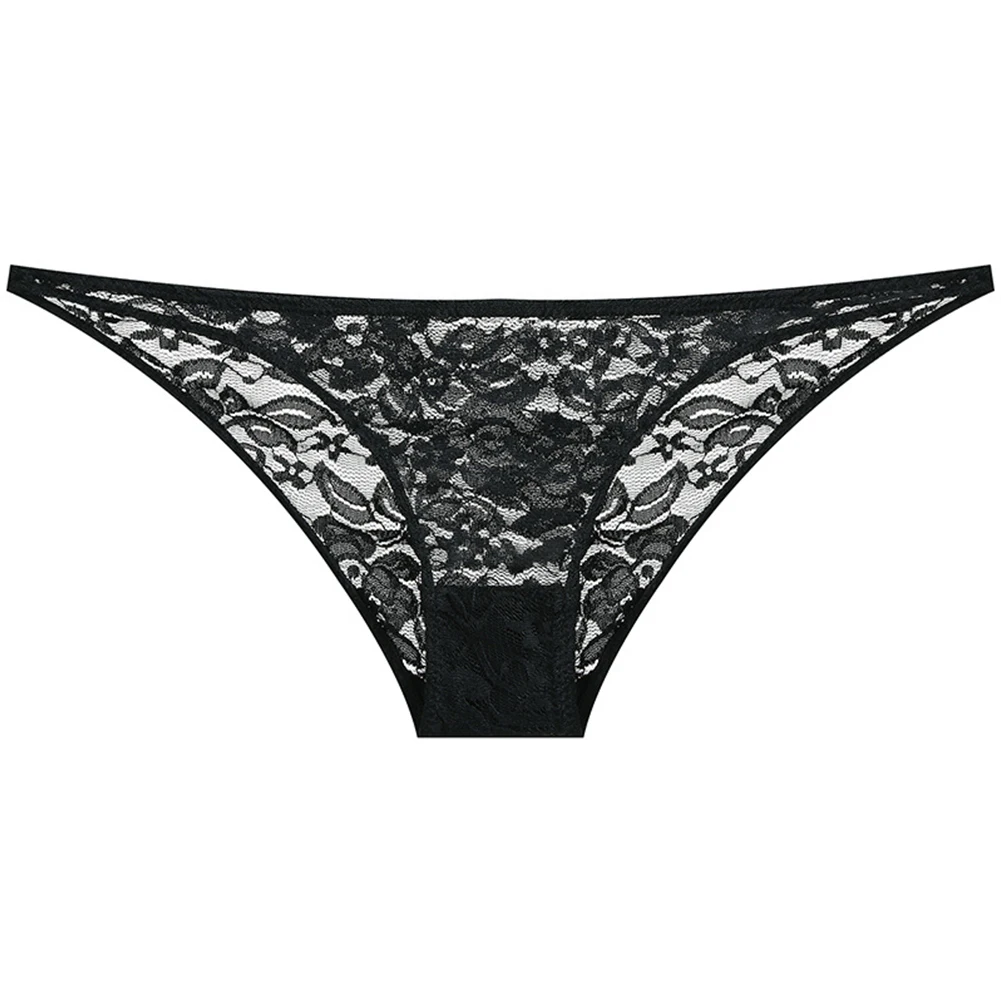 Women Panties Female Lingerie Sheer Ultra-Thin Mesh Lace Transparent Underwear See Through Seamless Knicker Thin Strap Thong