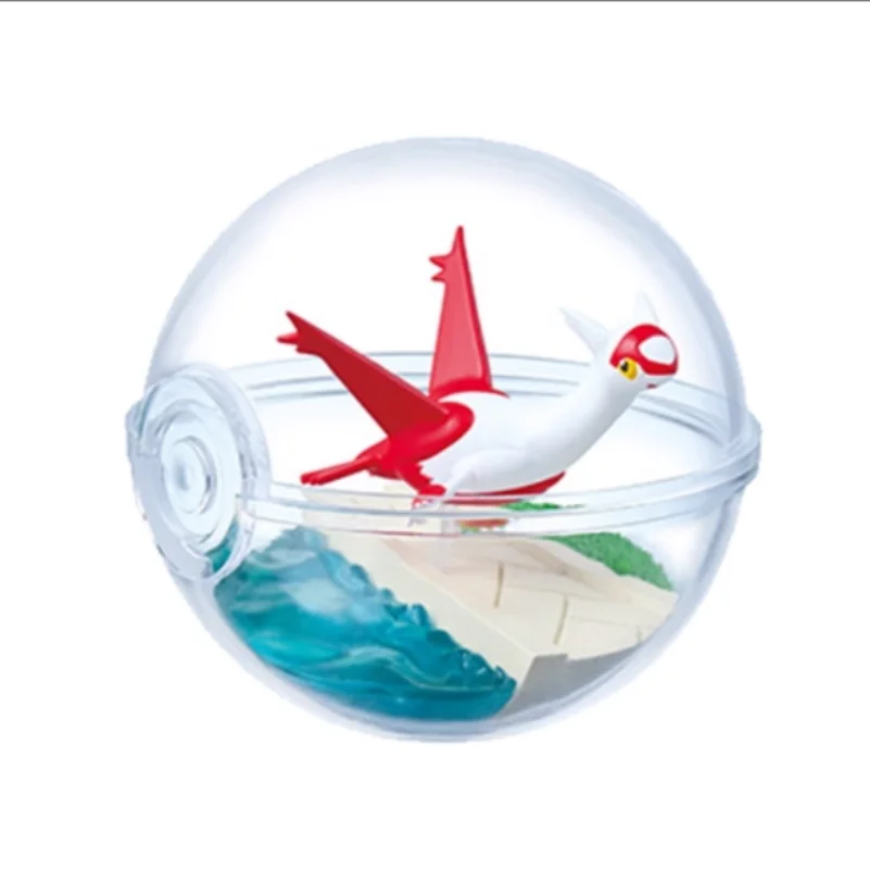 مجموعة حاويات زجاجية من Re-ment Pokémon حجم 13 مجموعة كاملة ألعاب عصرية لسطح المكتب صندوق أعمى حلية مشهد مصغر