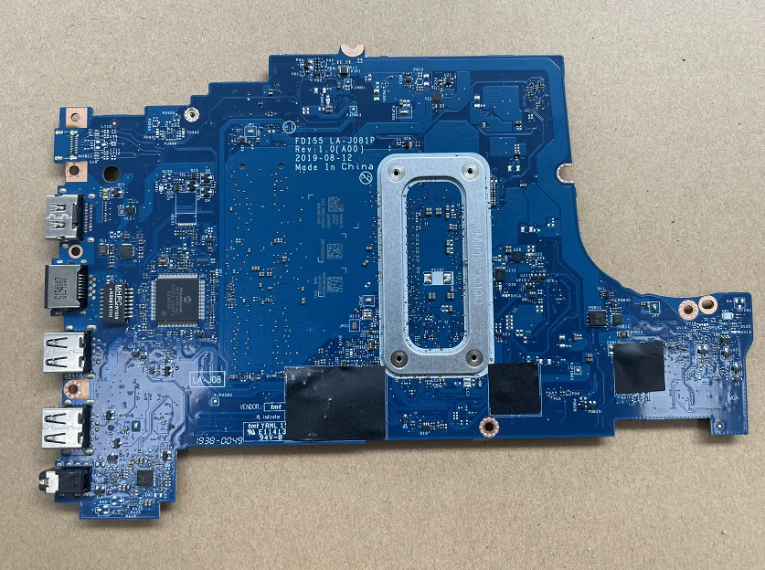 FDI55 LA-J081P CN-01J5TX 01J5TX 1J5TX For Dell Inspiron 15 3593 3493 5593 Laptop Motherboard With CPU SRGKG I7-1065G7 100% Test