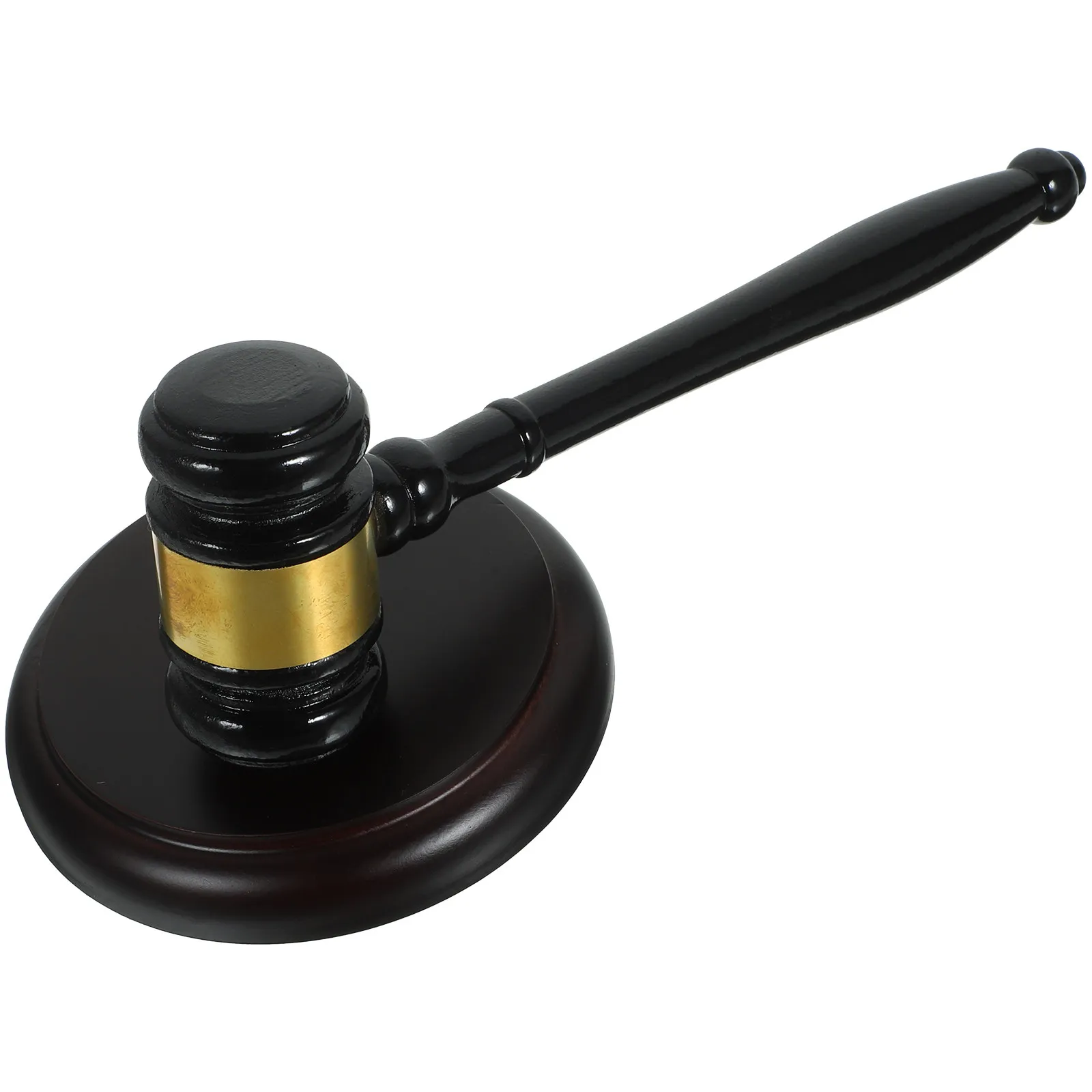 1Set Auction Hammer Solid Wood Judge Gavel Portable Compact Wooden Hammer Ideal Gift for Lawyer Judge Auctioneer Chairman