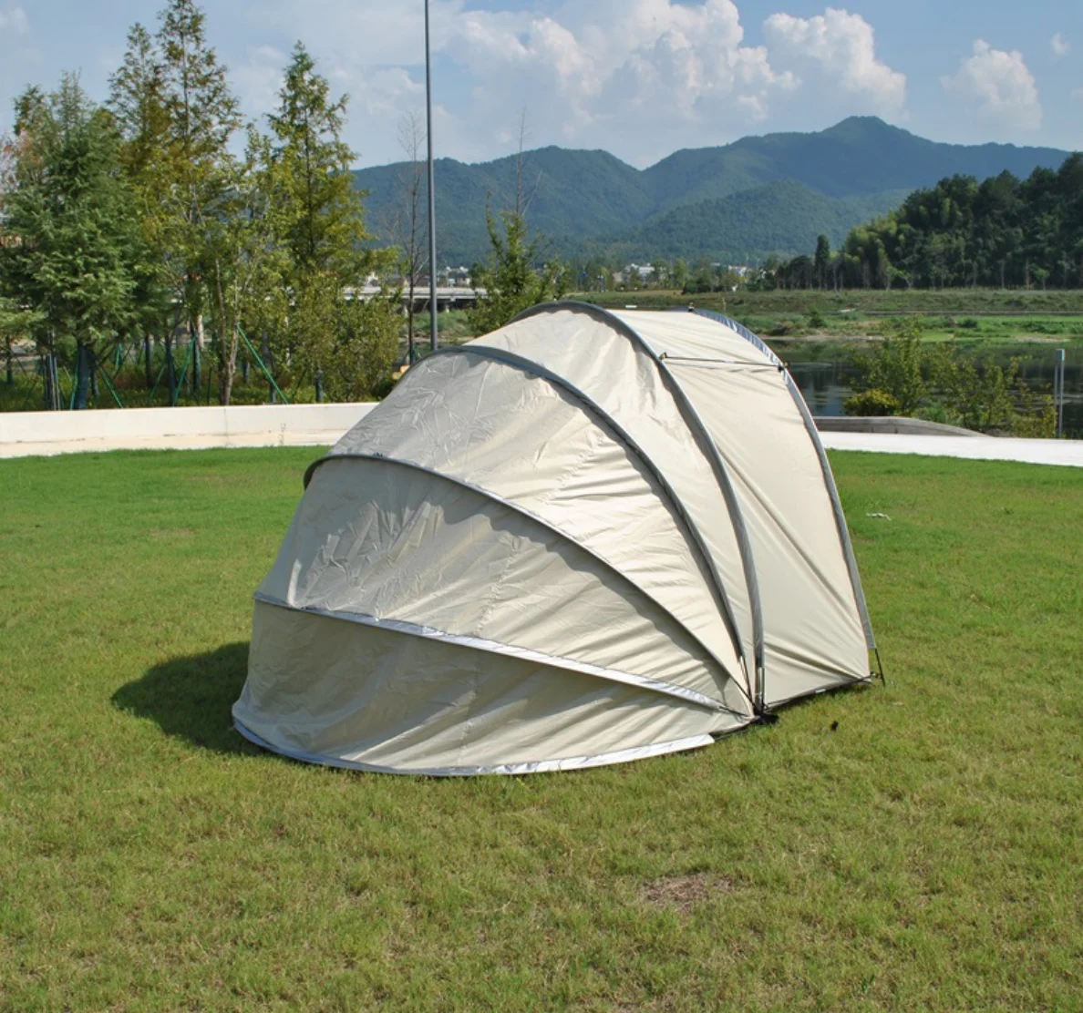 

Outdoor Single Four-Season Foldable Lightweight Eco-Friendly Shelter Tent for Bicycle Patio Furniture Lawn Mower Motorcycle