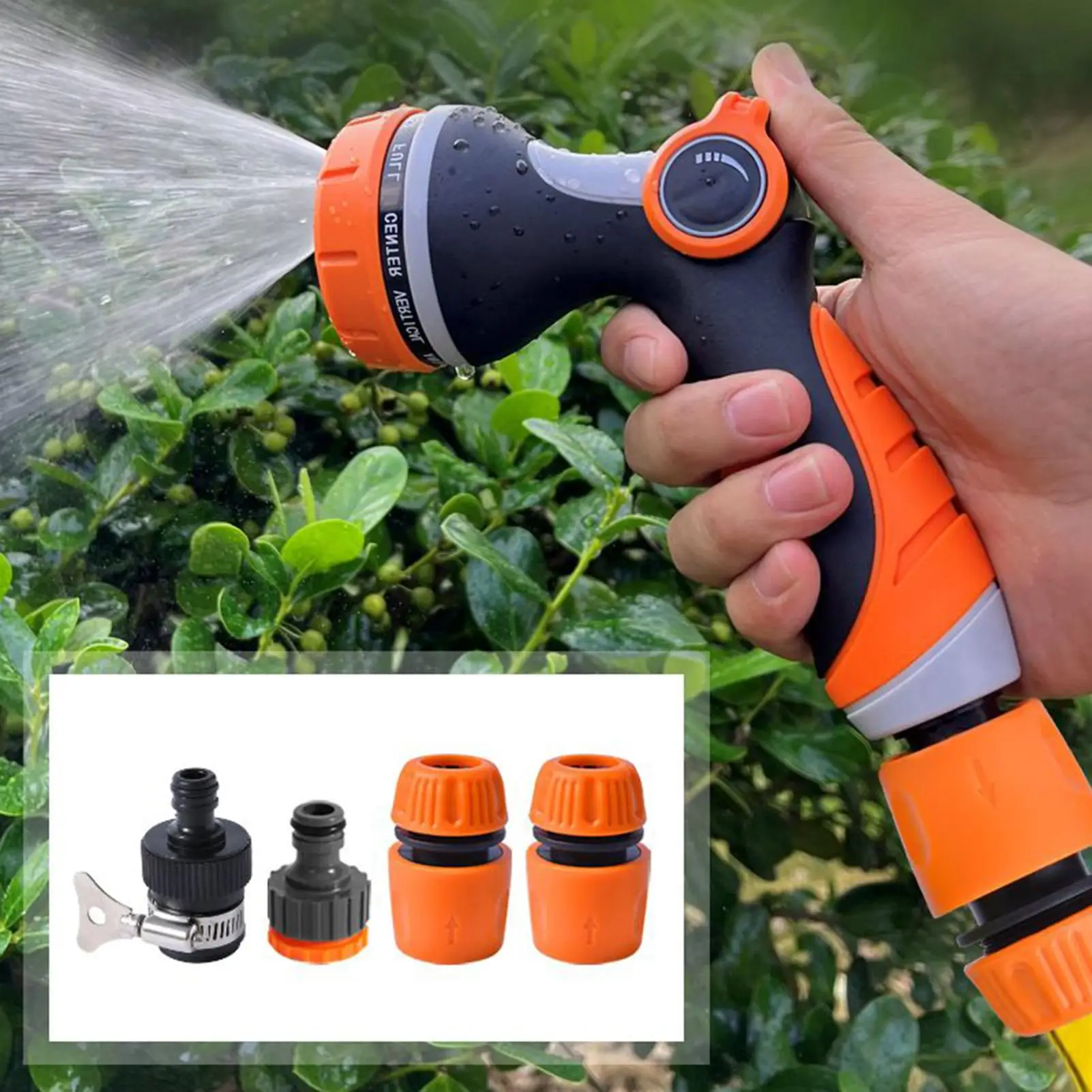 

High Pressure Hose Sprayer Garden Hose Sprayer Head Heavy Duty Cleaning Tool Rust-Proof Multifunctional Washer Wand For