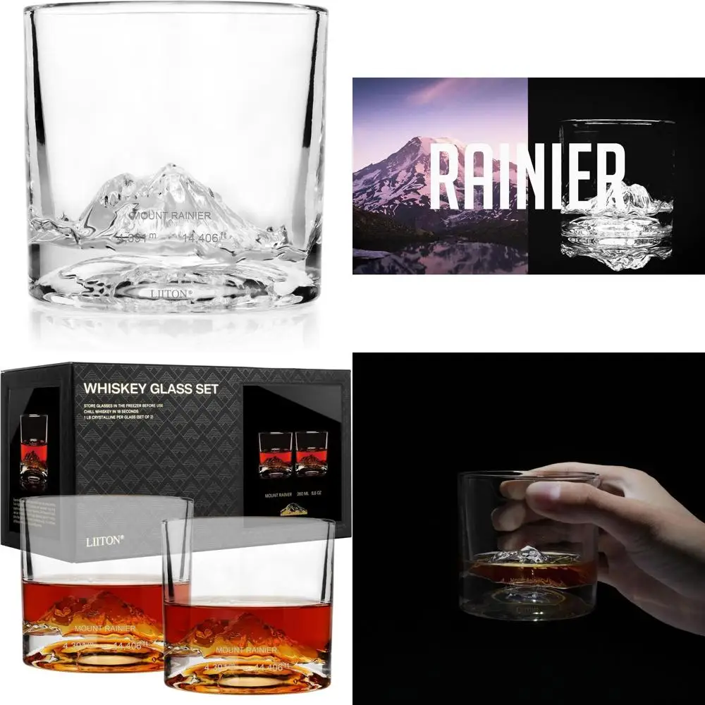 

Набор из 2 тяжелых хрустальных стаканов для виски, 300 мл, толстые многоразовые стаканы для бурбона, премиальный подарок для мужчин, хрустальные стаканы для коктейлей