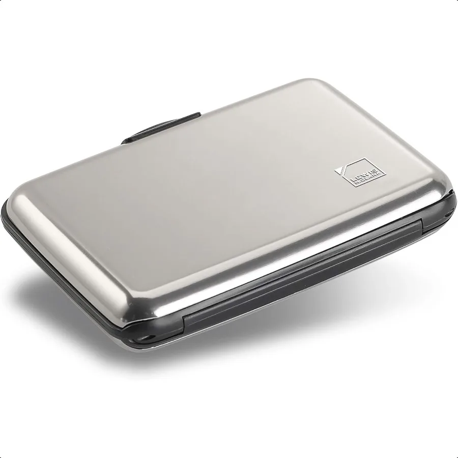 

Lewis N. Clark Rfid Aluminum Wallet Silver One Size