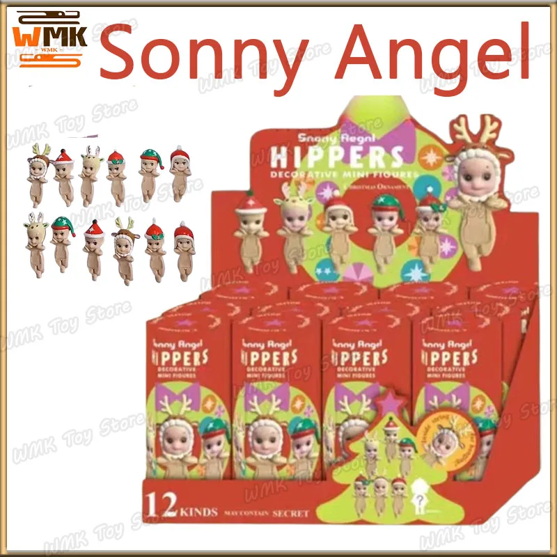 Miniso Sonny Angel Hippers Series Figure Sonny Angel Christmas Series Anime Figurine Collection Model For Kids Xmas Gifts Custom