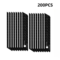 200PCS 18mm Art Knife Blade Wallpaper Utility Knife Handcraft And Creativity Cutting Craft Tool Large Paper Cutting Blade Whole