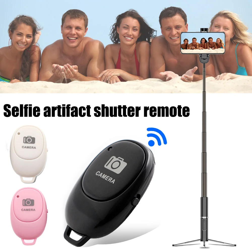 P1 Wireless Bluetooth Selfie Camera Shutter Remote Control Selfie Button Clicker Compatible With Android IOS Smartphones